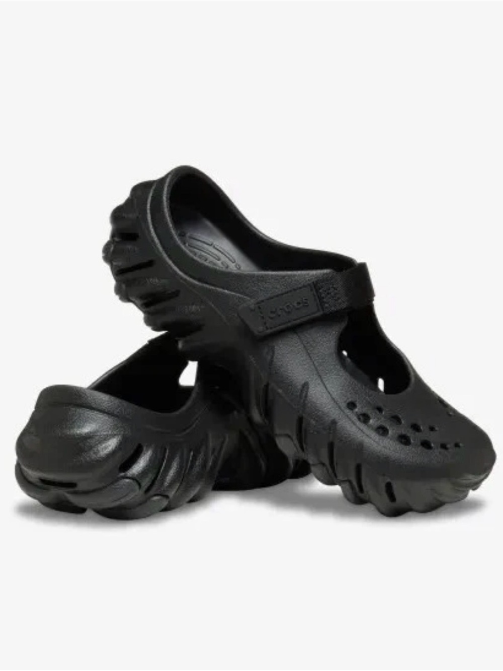NWT Women Crocs Echo Mary Jane Clog Black 211996 001